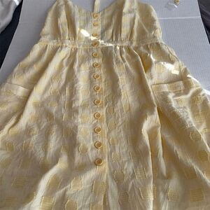 Modcloth Yellow Midi Dress